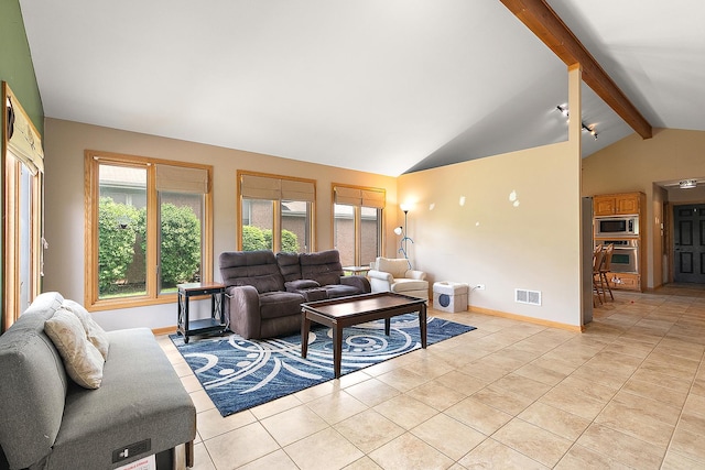 8542 Monaghan Dr, Tinley Park, IL 60487 - living area with light tile patterned floors and baseboards