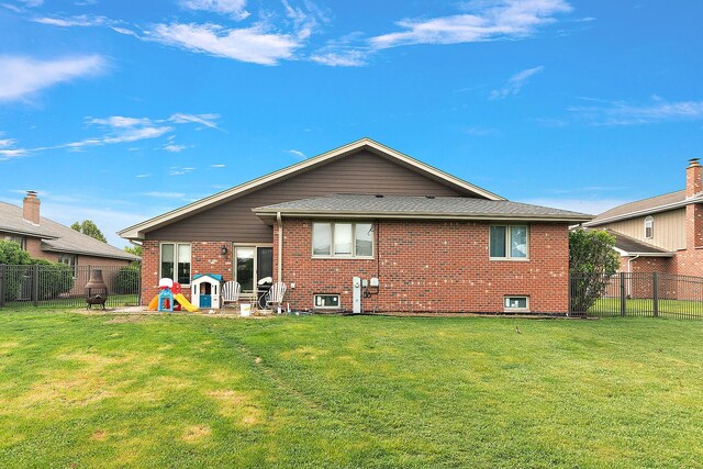 8542 Monaghan Dr, Tinley Park, IL 60487 - back of house with brick siding