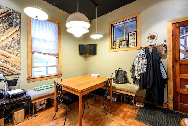 2002 W Huron St, Chicago, IL 60612 - dining area featuring hardwood / wood-style flooring and an office area