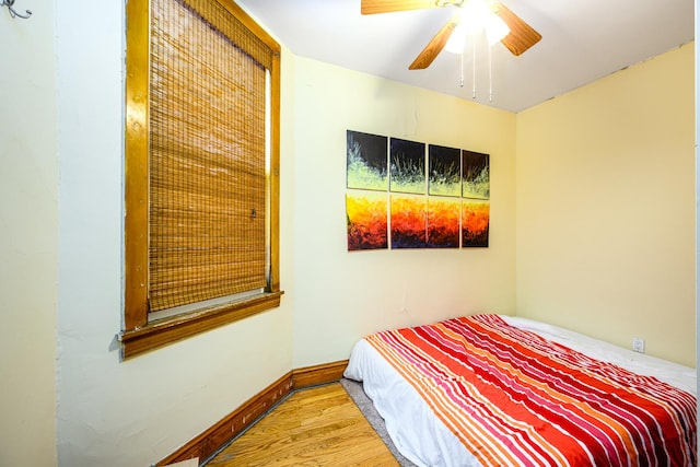 2002 W Huron St, Chicago, IL 60612 - bedroom featuring wood finished floors and a ceiling fan
