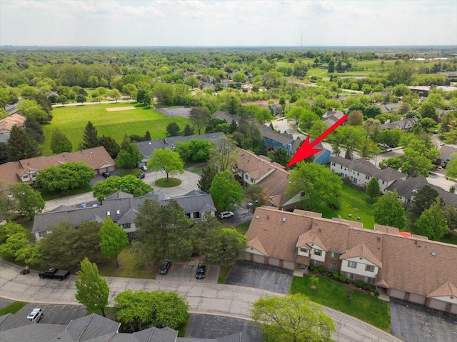 1611 W Partridge Ct Unit 8, Arlington Heights, IL 60004 - aerial perspective of suburban area