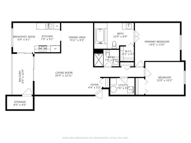 1411 W Partridge Ln Unit 4, Arlington Heights, IL 60004 - home floor plan