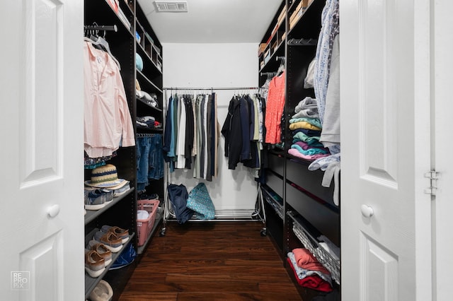 7525 Nantucket Dr Unit 109, Darien, IL 60561 - walk in closet featuring wood finished floors