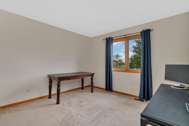 601 High Grove Dr, Minooka, IL 60447 - office with baseboards and light colored carpet
