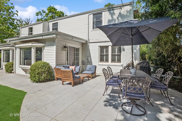 1161 Vernon Dr, Glenview, IL 60025 - view of patio / terrace with an outdoor living space and outdoor dining space