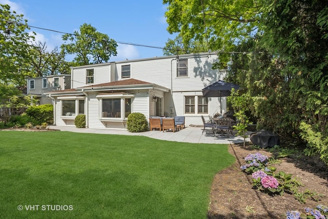 1161 Vernon Dr, Glenview, IL 60025 - back of house with a patio and a yard