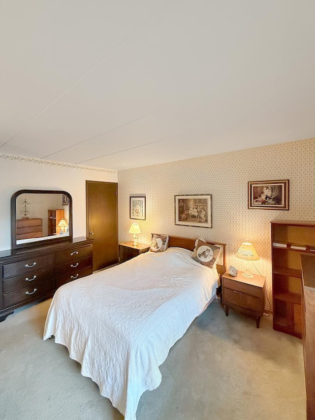 211 E Janata Blvd Unit 1-B, Lombard, IL 60148 - bedroom with carpet floors and wallpapered walls