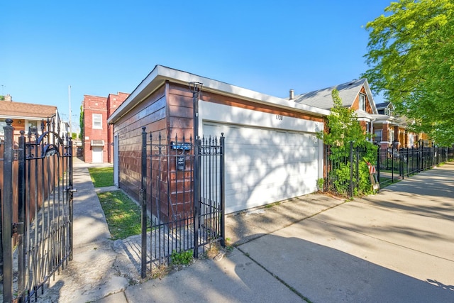 1738 N Latrobe Ave, Chicago, IL 60639 - garage with a gate