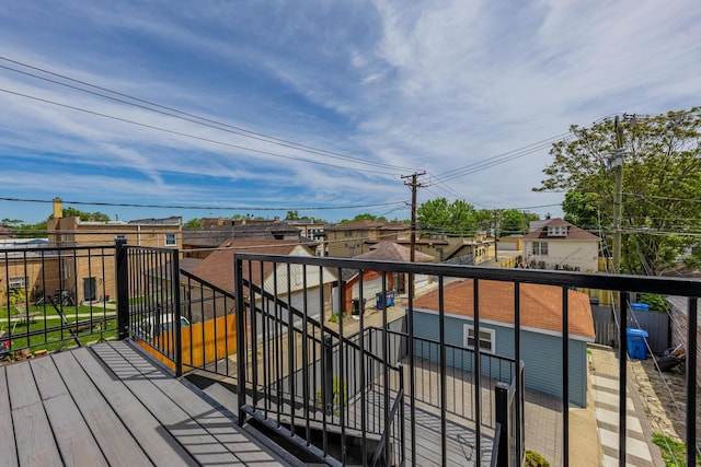 7115 S Rockwell St, Chicago, IL 60629 - view of wooden terrace