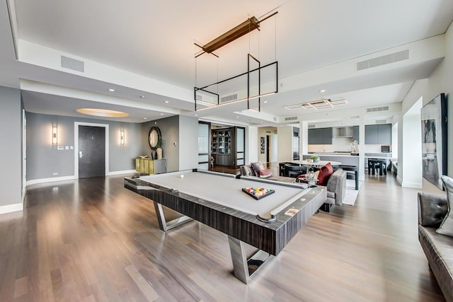 800 N Michigan Ave Unit 4801, Chicago, IL 60611 - playroom with billiards, wood finished floors, and baseboards