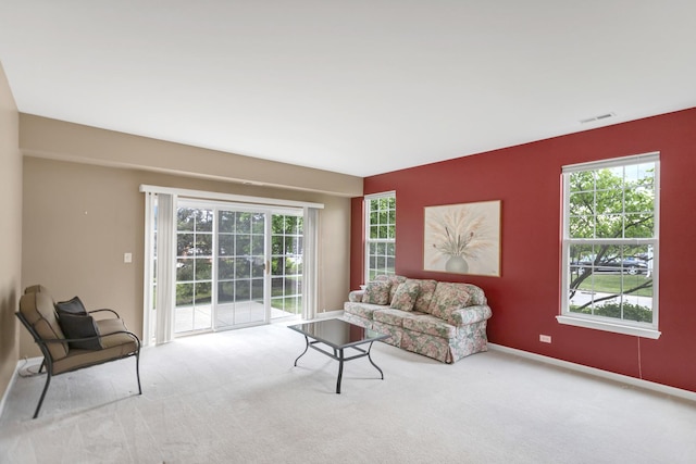 2422 Georgetown Cir, Aurora, IL 60503 - carpeted living area with baseboards