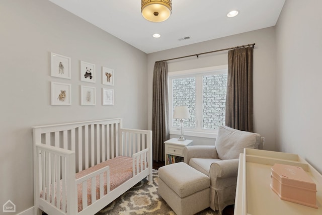 1807 W Ohio St, Chicago, IL 60622 - bedroom with a nursery area and recessed lighting