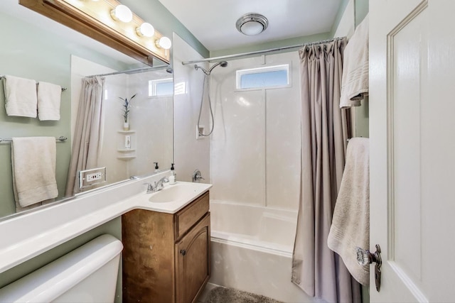 266 S Warrington Rd, Des Plaines, IL 60016 - bathroom with vanity, shower / bath combination with curtain, and toilet
