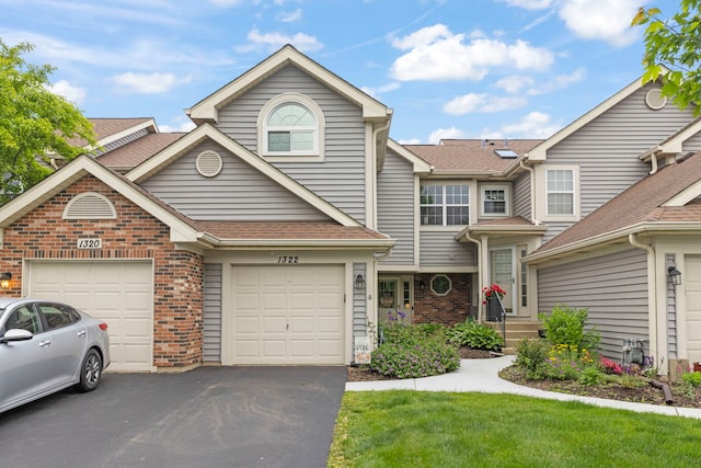 1322 Coldspring Rd, Carol Stream, IL 60188 - multi unit property featuring driveway, brick siding, and a shingled roof