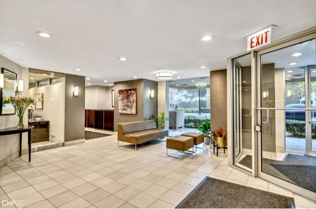 71 E Division St Unit 1606, Chicago, IL 60610 - building lobby with recessed lighting