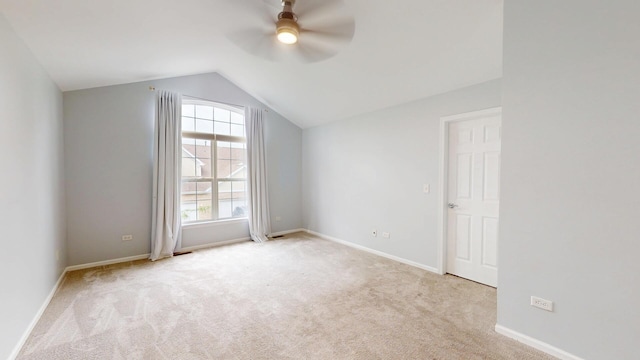 16158 Hillcrest Cir, Orland Park, IL 60467 - bonus room featuring ceiling fan, carpet floors, and vaulted ceiling