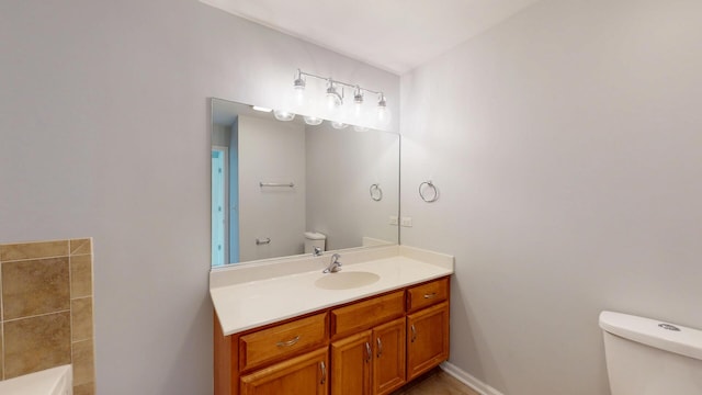 16158 Hillcrest Cir, Orland Park, IL 60467 - bathroom with toilet and vanity