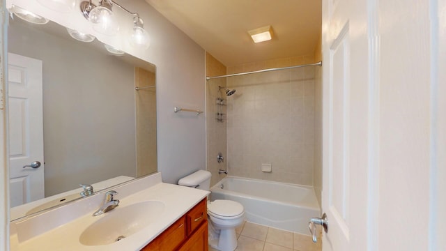 16158 Hillcrest Cir, Orland Park, IL 60467 - full bathroom featuring tile patterned flooring, vanity, and shower / washtub combination