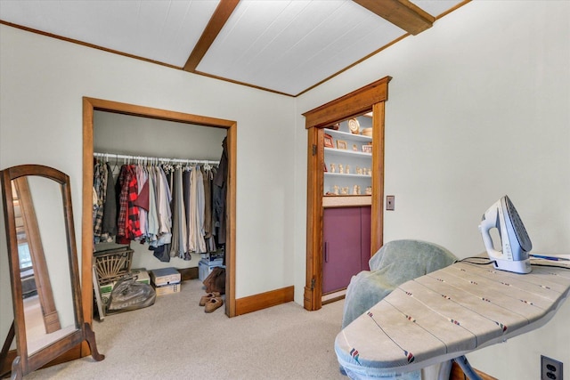 2385 County Road 1550, Saint Joseph, IL 61873 - bedroom with carpet, a closet, and baseboards