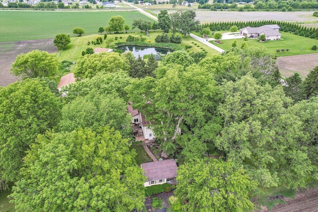 2385 County Road 1550, Saint Joseph, IL 61873 - aerial view of property and surrounding area with rural landscape