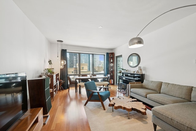 130 N Garland Ct Unit 2406, Chicago, IL 60602 - living room with light wood-style floors