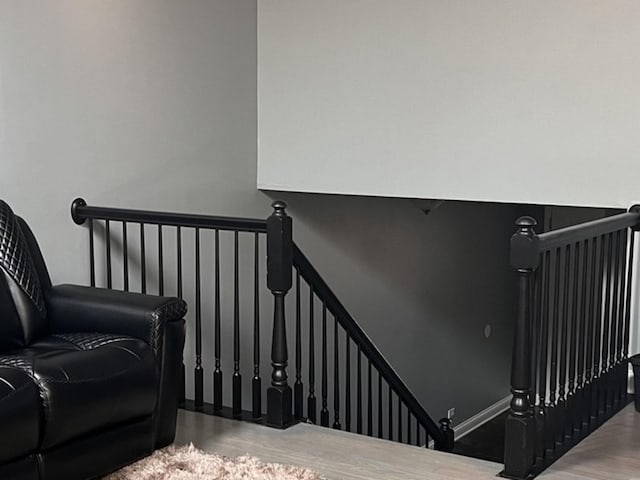 900 Windstone Ct, Lake In The Hills, IL 60156 - stairs with wood finished floors