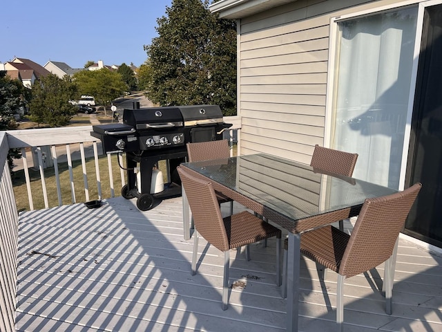 900 Windstone Ct, Lake In The Hills, IL 60156 - wooden terrace featuring outdoor dining area