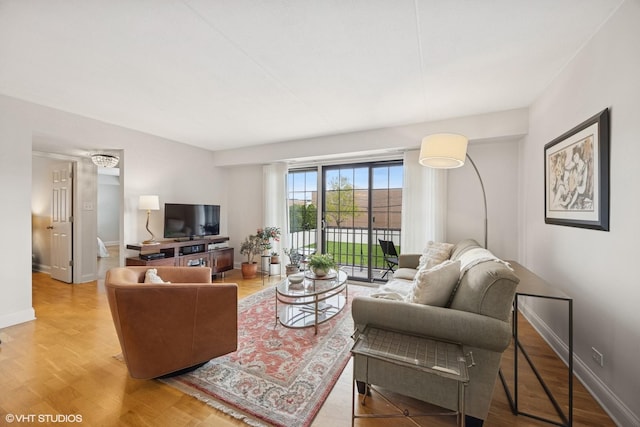 17 N Madison Ave Unit 4, La Grange, IL 60525 - living area with wood finished floors and baseboards
