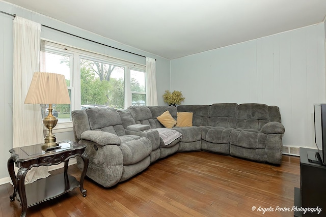 1720 Rogers Ave, Mchenry, IL 60050 - living room featuring wood finished floors and healthy amount of natural light