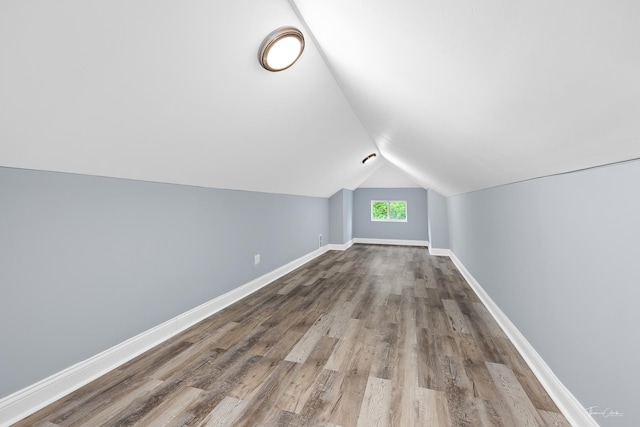8425 S Essex Ave, Chicago, IL 60617 - bonus room featuring wood finished floors, lofted ceiling, and baseboards