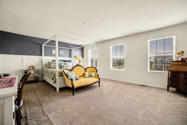 1651 Glenbrooke Ln, New Lenox, IL 60451 - bedroom with carpet flooring and wainscoting