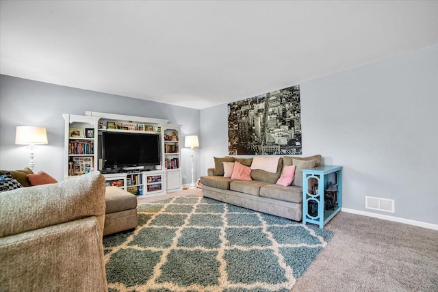 1651 Glenbrooke Ln, New Lenox, IL 60451 - living room featuring carpet flooring and baseboards