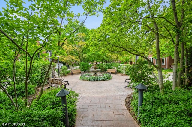 5932 N Sauganash Ln, Chicago, IL 60646 - view of community with a patio