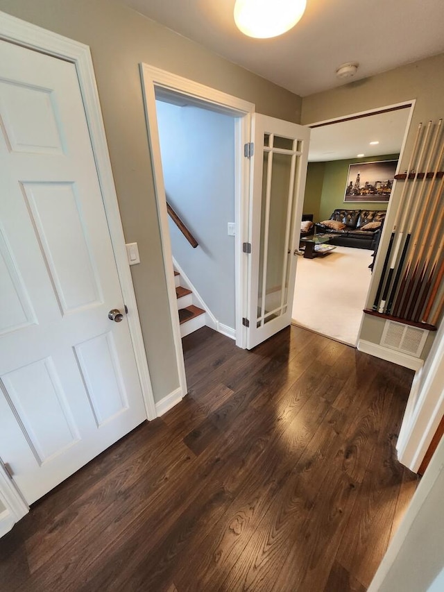 271 E Cleburne Ave, Bartlett, IL 60103 - corridor with stairs and wood finished floors