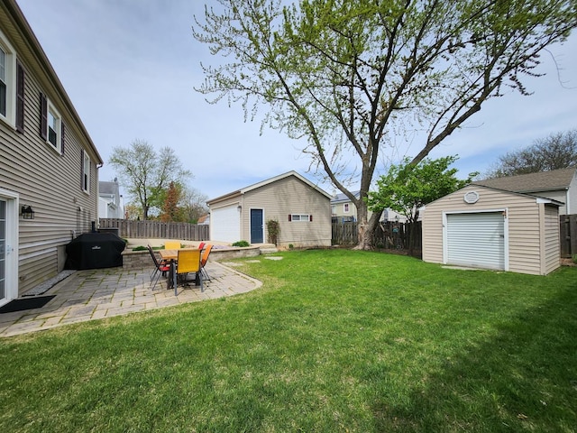 271 E Cleburne Ave, Bartlett, IL 60103 - view of yard with an outbuilding and a patio area