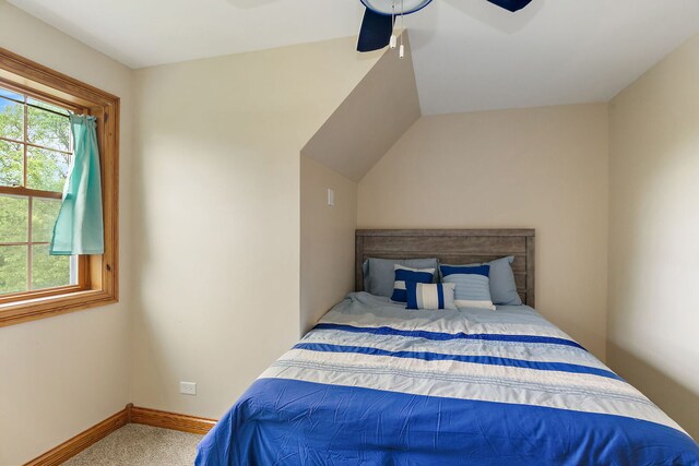 10731 Somonauk Rd, Hinckley, IL 60520 - carpeted bedroom featuring baseboards and a ceiling fan