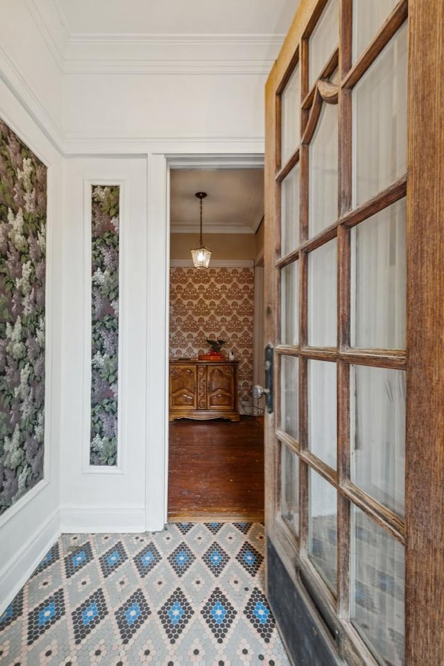 3622 N Avers Ave, Chicago, IL 60618 - spare room with ornamental molding, wood finished floors, and baseboards