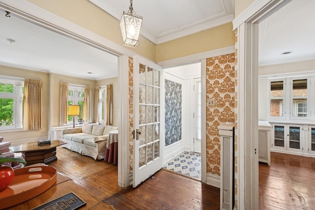 3622 N Avers Ave, Chicago, IL 60618 - sunroom / solarium featuring healthy amount of natural light, a chandelier, and french doors