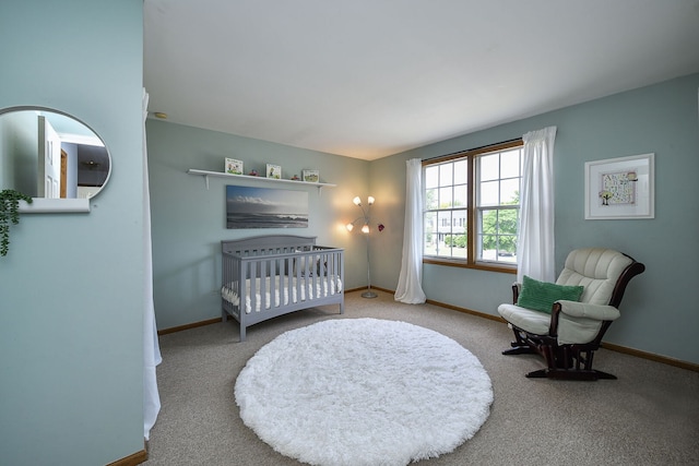1068 Big Eagle Trl, Carol Stream, IL 60188 - carpeted bedroom with baseboards and a crib