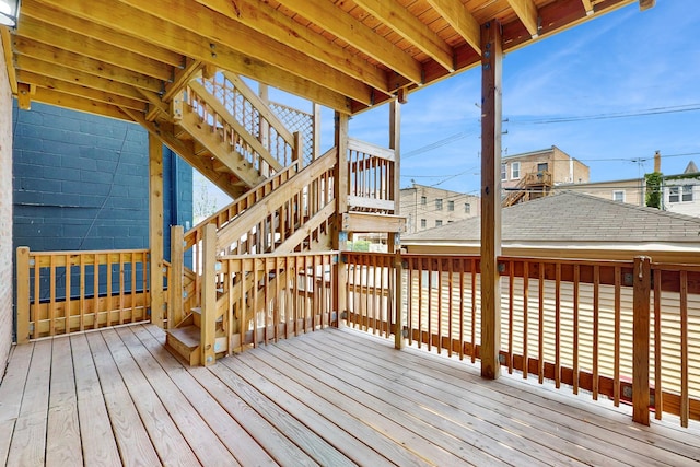 6347 S Drexel Ave, Chicago, IL 60637 - wooden terrace featuring stairway