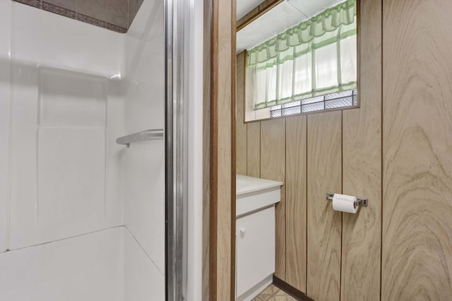 5548 S Kedvale Ave, Chicago, IL 60629 - full bathroom with a stall shower and vanity