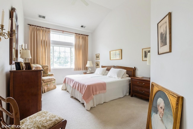 645 Concord Way Unit 645, Prospect Heights, IL 60070 - bedroom with carpet floors and high vaulted ceiling