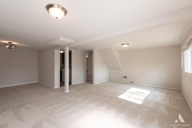 5700 Grange Ave, Oak Forest, IL 60452 - additional living space featuring light colored carpet and baseboards