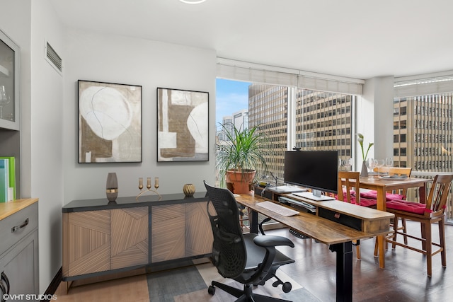 222 N Columbus Dr Unit 2408, Chicago, IL 60601 - home office featuring wood finished floors