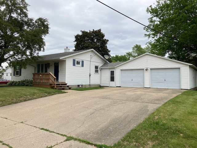 1410 Bonnie Ave, Dixon, IL 61021 - single story home with a chimney and a front yard