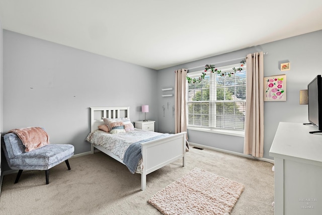 605 Birch Ln, Fox River Grove, IL 60021 - bedroom featuring light carpet and baseboards