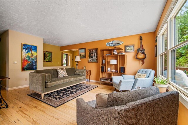 315 S Bone Dr, Normal, IL 61761 - living area with a textured ceiling and light wood-style flooring