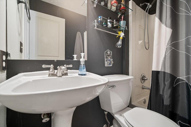 315 S Bone Dr, Normal, IL 61761 - bathroom with toilet and shower / bath combination with curtain