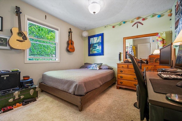 315 S Bone Dr, Normal, IL 61761 - bedroom featuring carpet and a textured ceiling