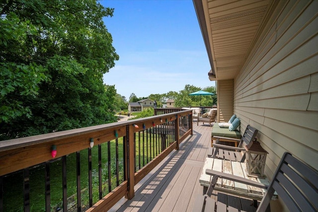 315 S Bone Dr, Normal, IL 61761 - view of wooden deck